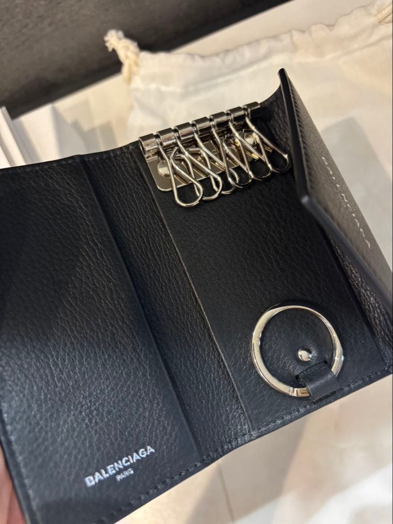 バレンシアガ　キーケース　6連　キーリング付き★未使用★