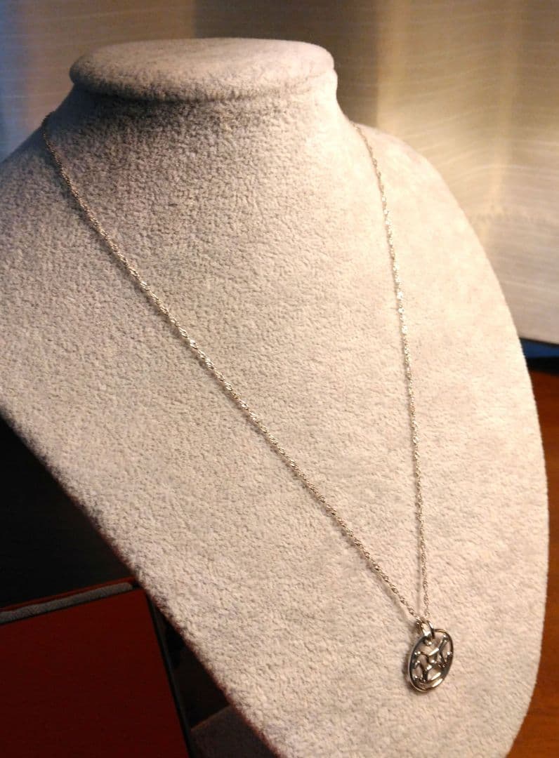 エルメス ダダ チャーム ネックレス 750ホワイトゴールド K18　木馬　箱入