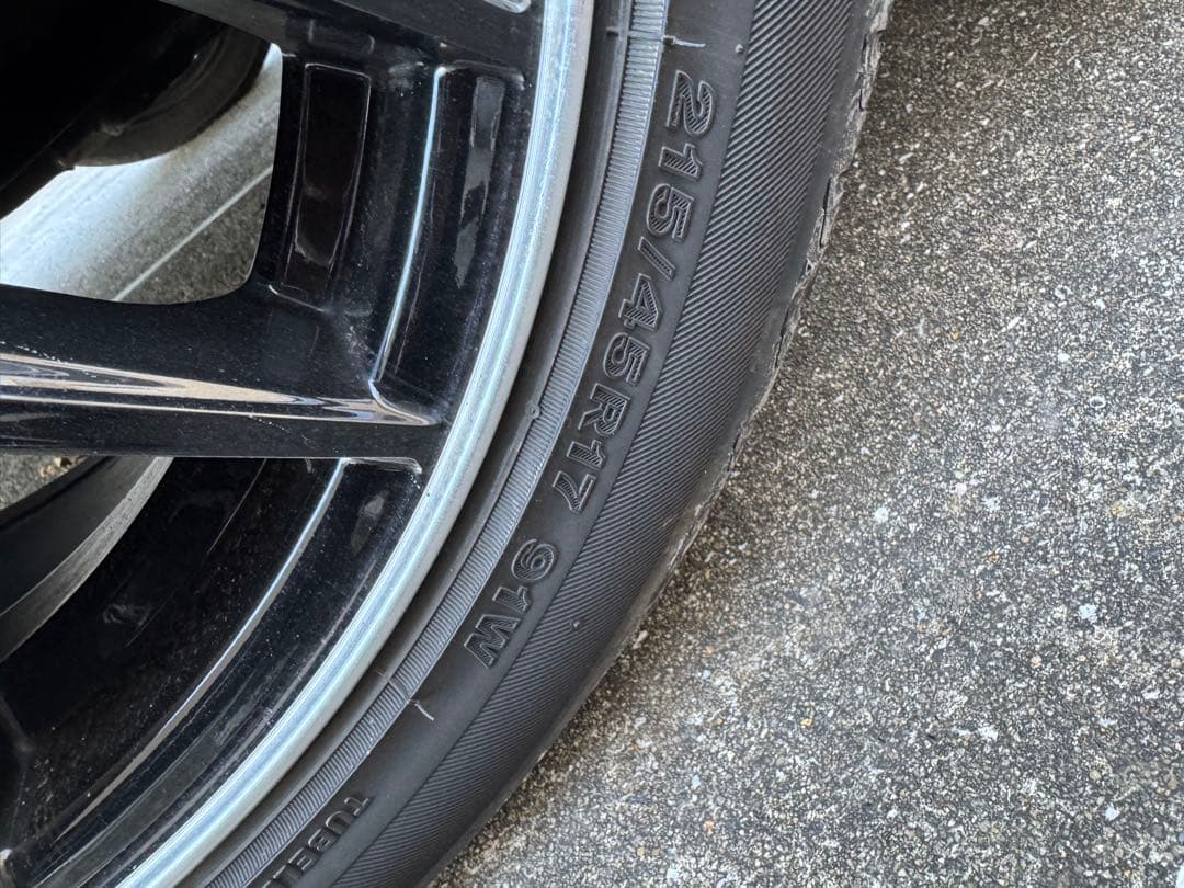 美品　215 45 17インチ　アルミホイール　4本セット　4H 100