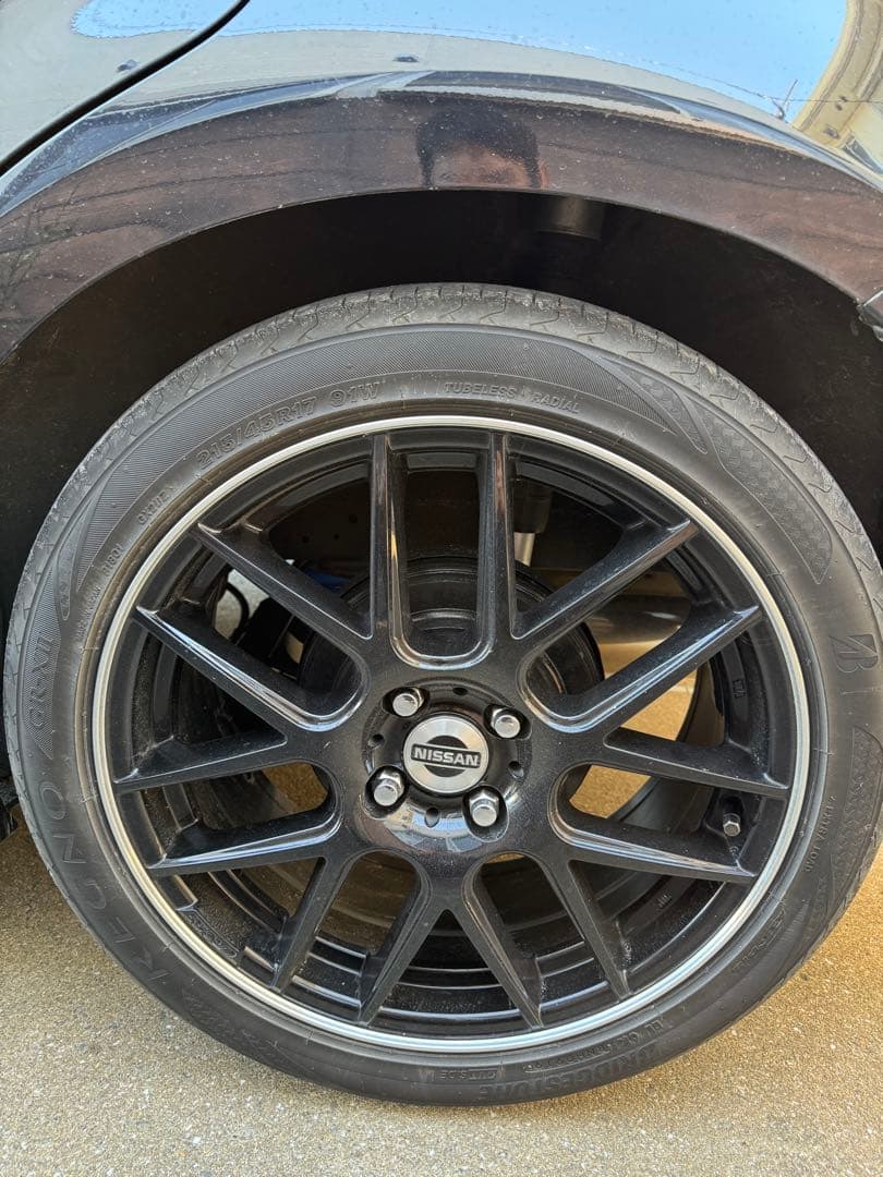 美品　215 45 17インチ　アルミホイール　4本セット　4H 100