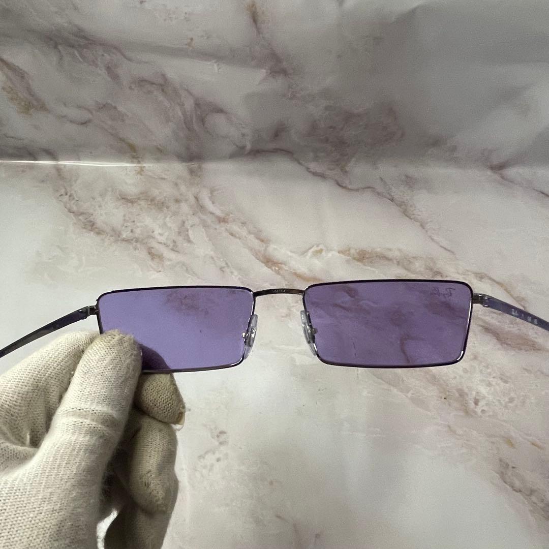 ray ban レイバン スクエア Y2K メタル サングラス ケース付き レア