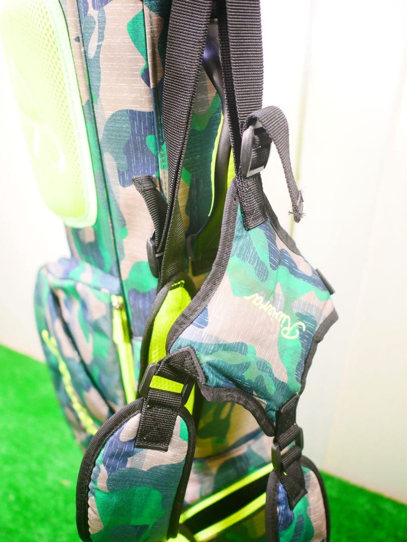 G*n様 Riviera カモフラージュ ゴルフバッグ　リビエラ　スタンド付