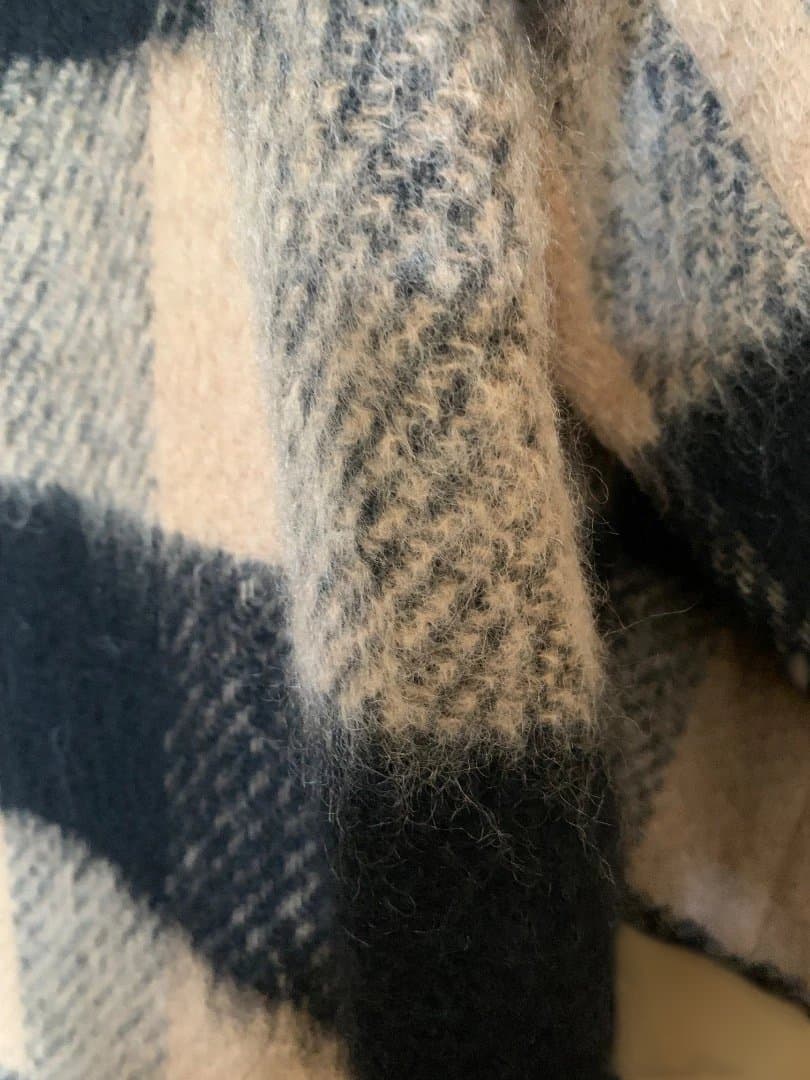 グレースコンチネンタルシャギーチェックチェスターコート