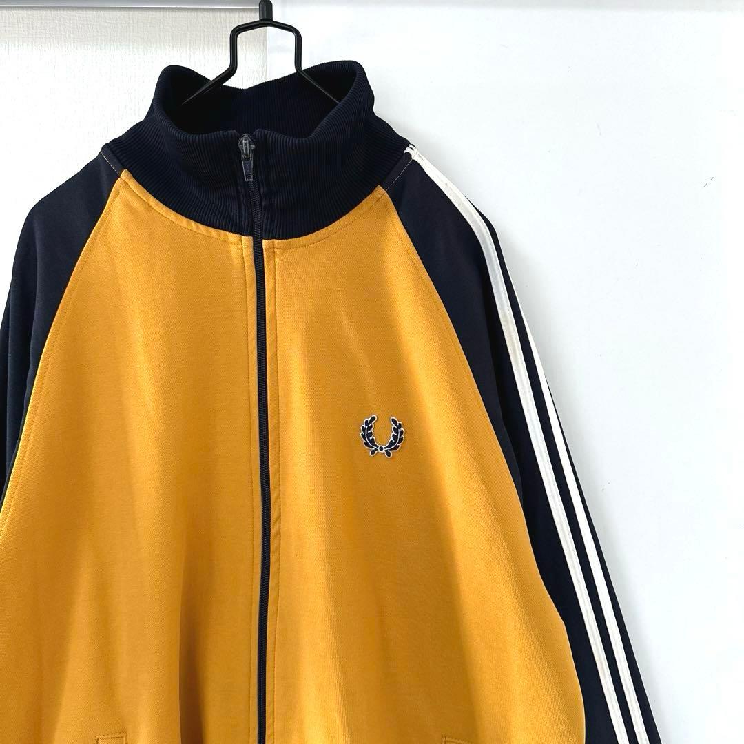 70s フレッドペリー トラックジャケット　イエロー ネイビー