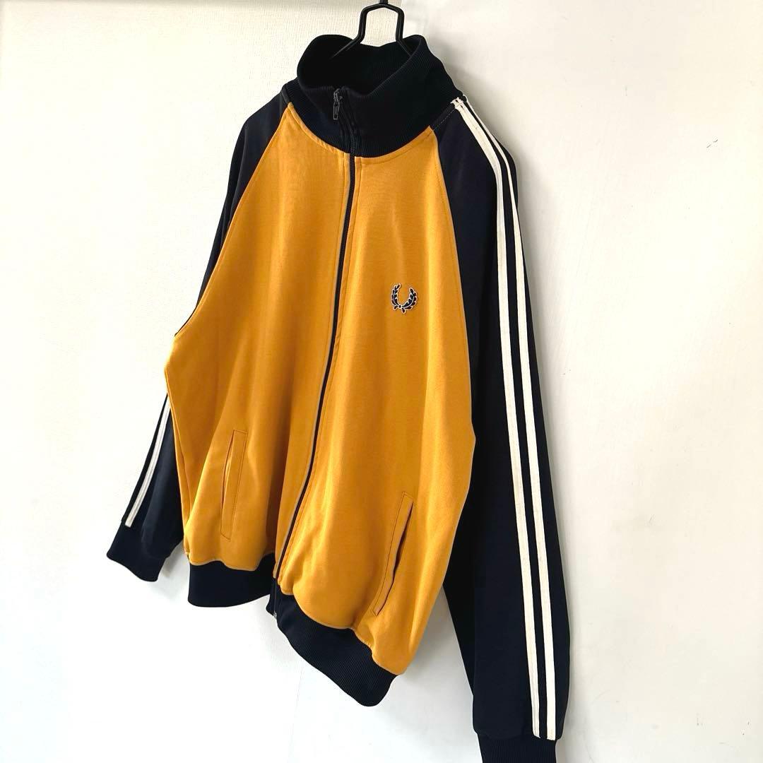 70s フレッドペリー トラックジャケット　イエロー ネイビー