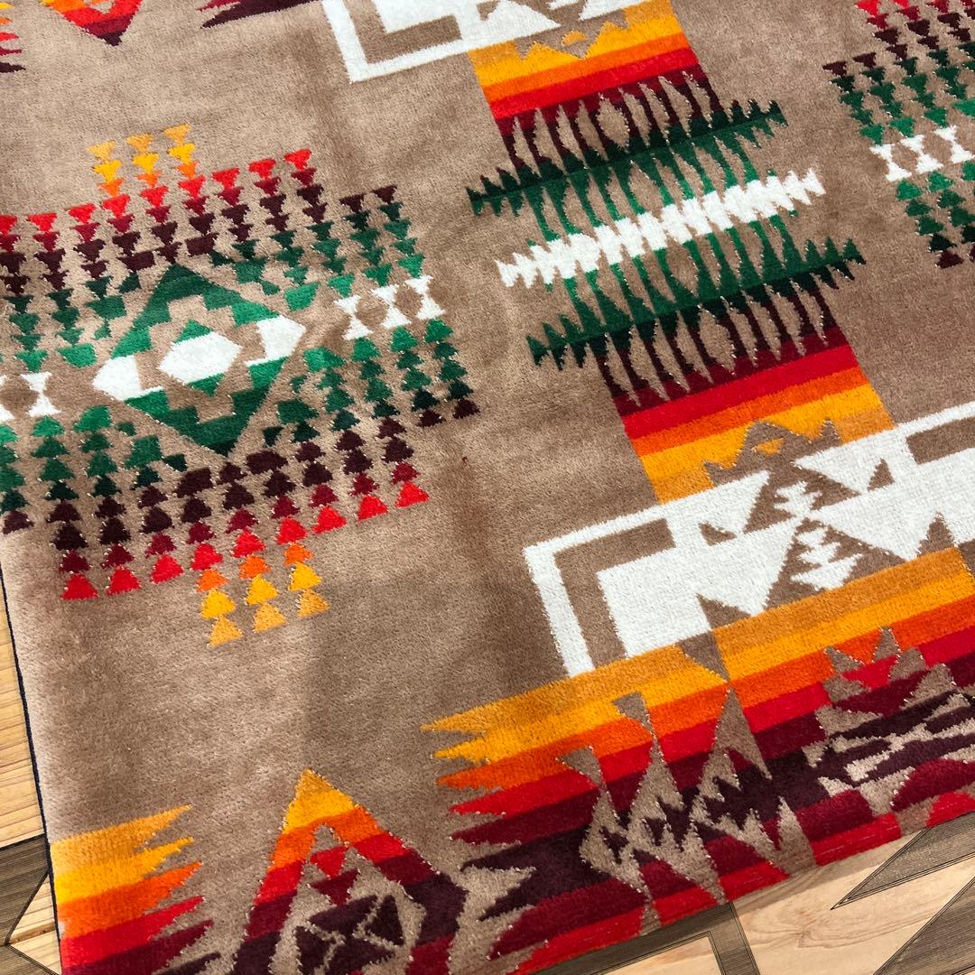 シモオチページ ペンドルトン リメイク クッションカバー カーキ 新品