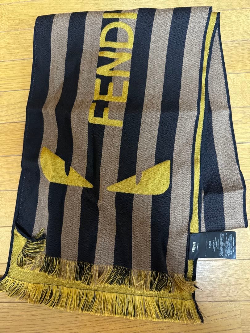 FENDI ストライプ柄 マフラー 180.0 x 30.0 cm