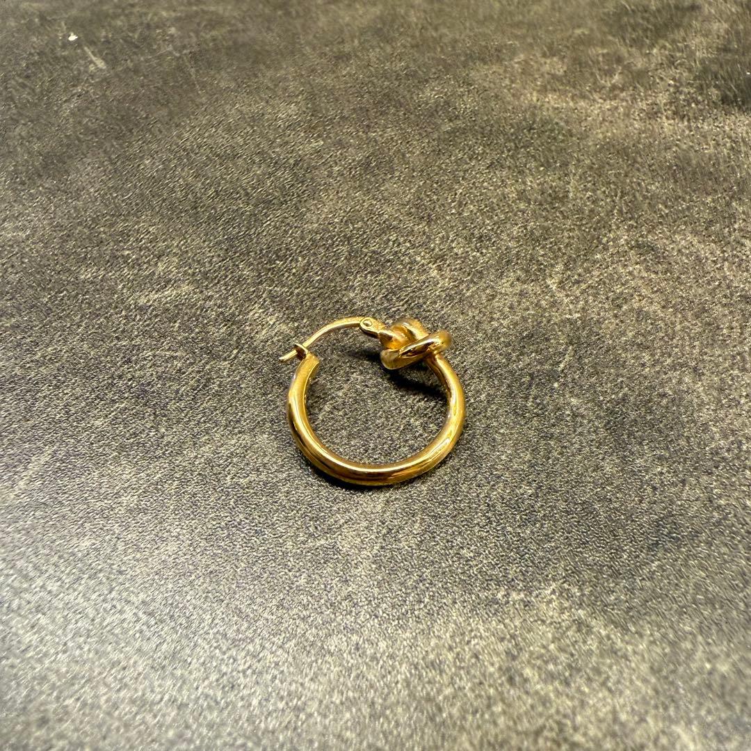 CELINE ノット スモールフープピアス 片耳