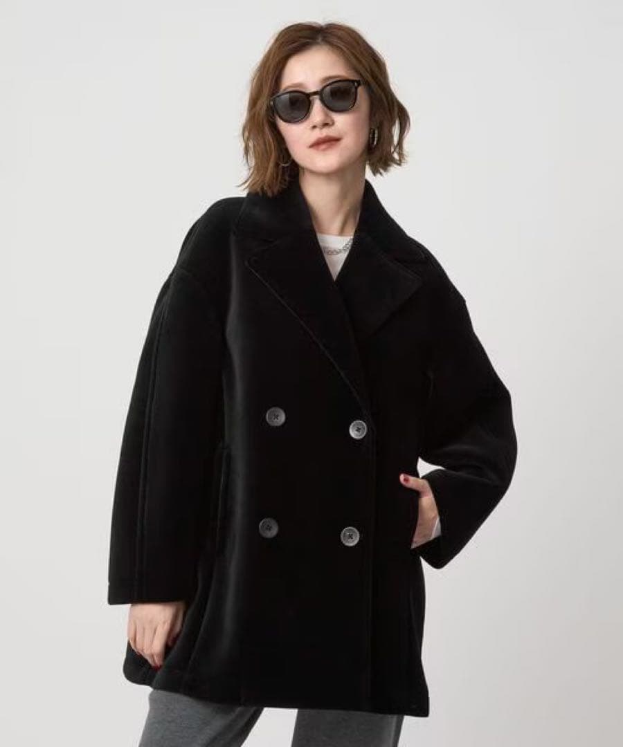 conte ベルベット ボンディング Pコート