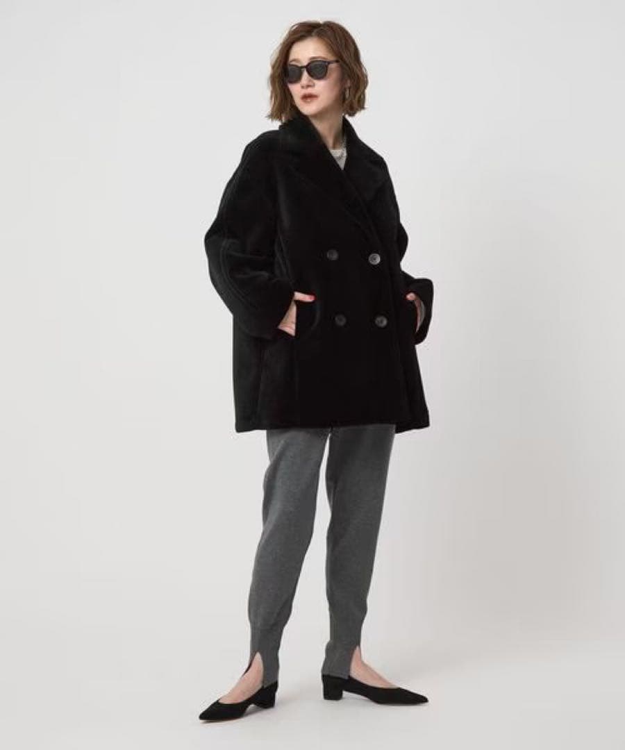 conte ベルベット ボンディング Pコート