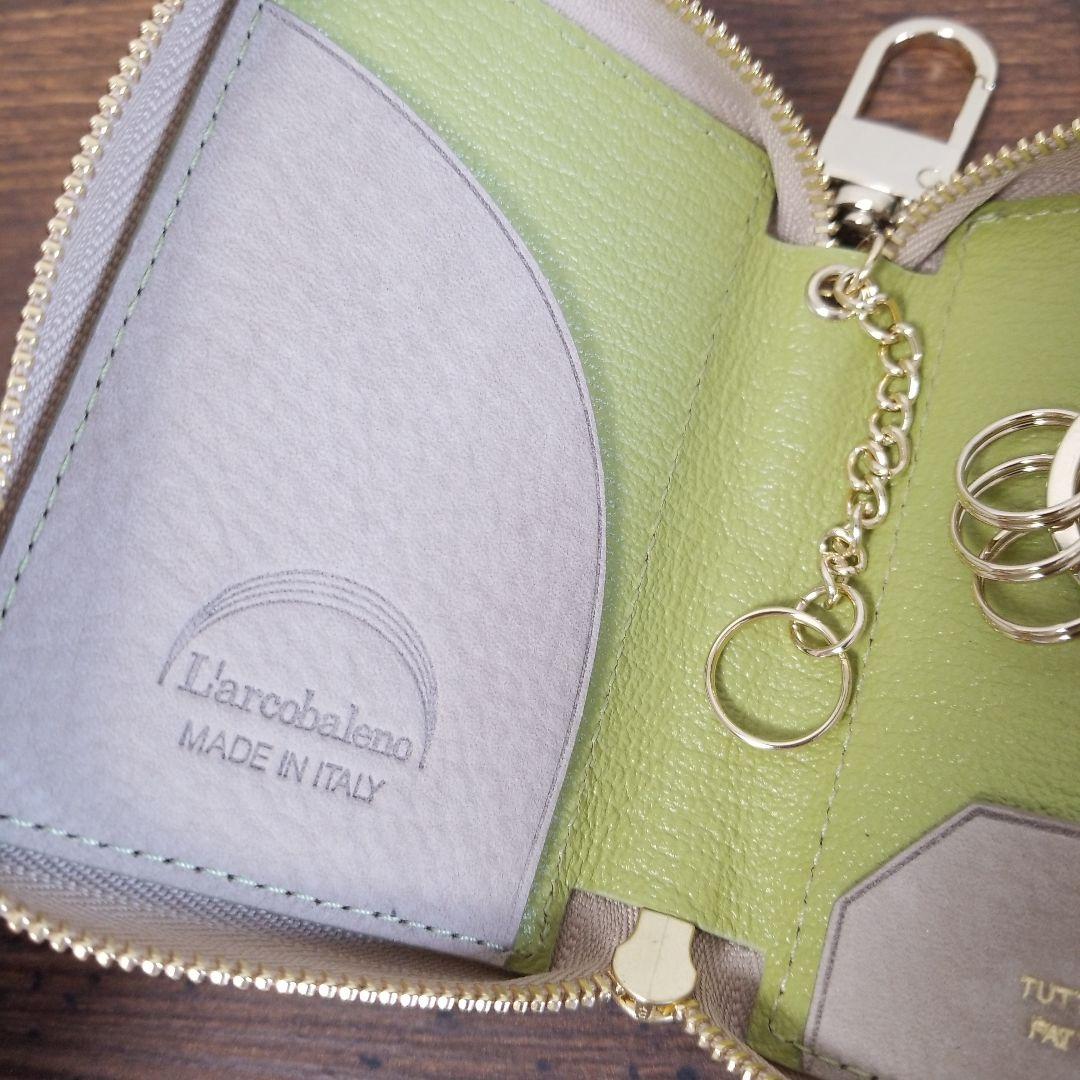 ラルコバレーノ 辻元舞コラボ WキーケースLt.BEIGE*AVOCAT