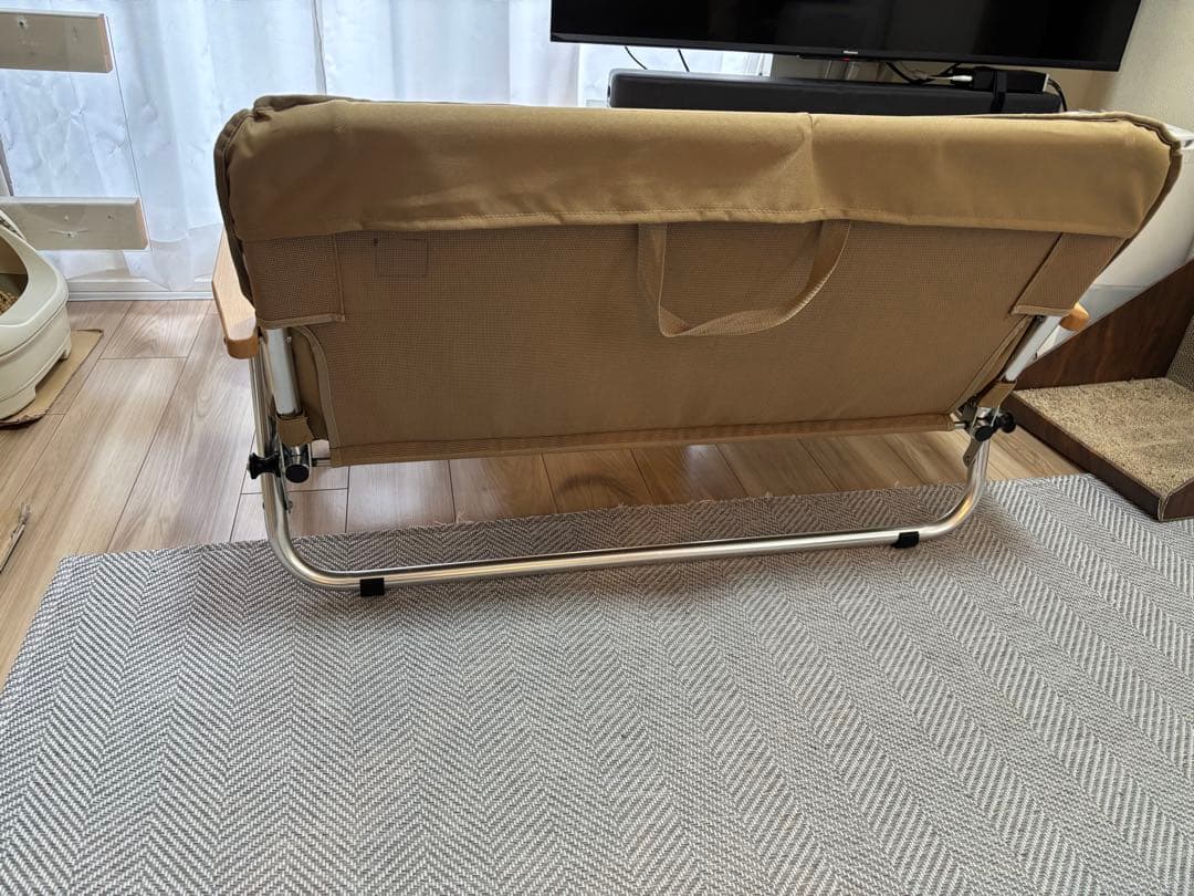 DOD 折りたたみ 二人掛けアウトドアベンチ ベージュ　CS2-900-tn