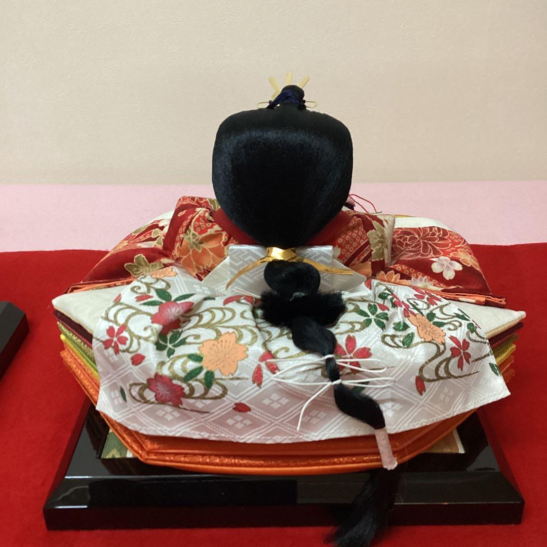 雛人形　親王　ぼんぼり　紅白梅　貝桶　中古品　親王台　毛せん付き
