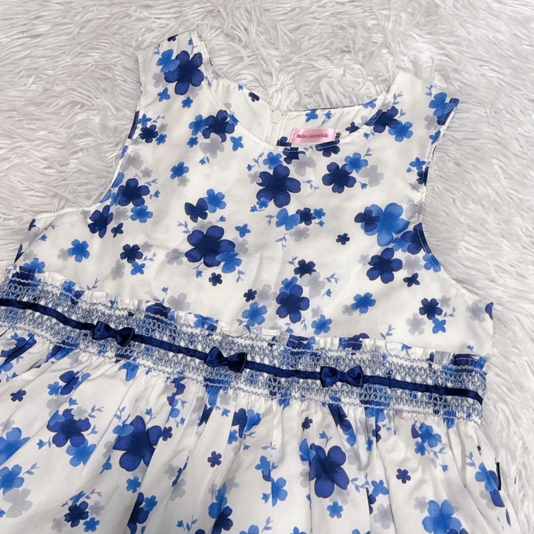現行✨️MIKIHOUSE ミキハウス 花柄ワンピース チュール フレア 発表会