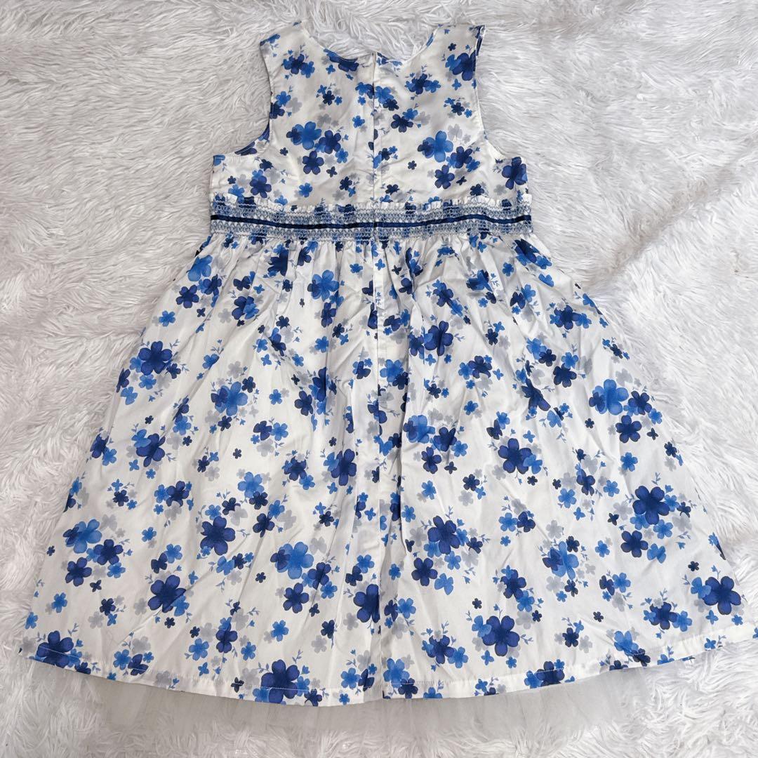 現行✨️MIKIHOUSE ミキハウス 花柄ワンピース チュール フレア 発表会