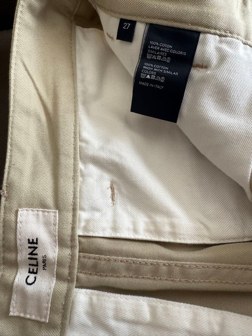 10月限定値下げセールCELINE チノパンツ ベージュ コットン 27インチ