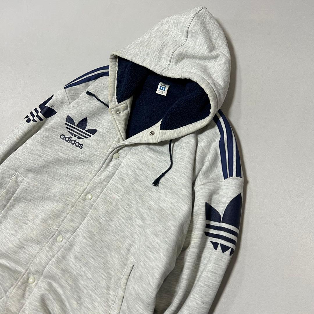 90s Adidas デサント キルティング 肉厚 スウェット スタジャン