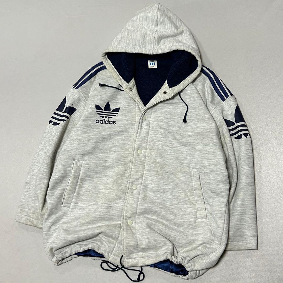 90s Adidas デサント キルティング 肉厚 スウェット スタジャン