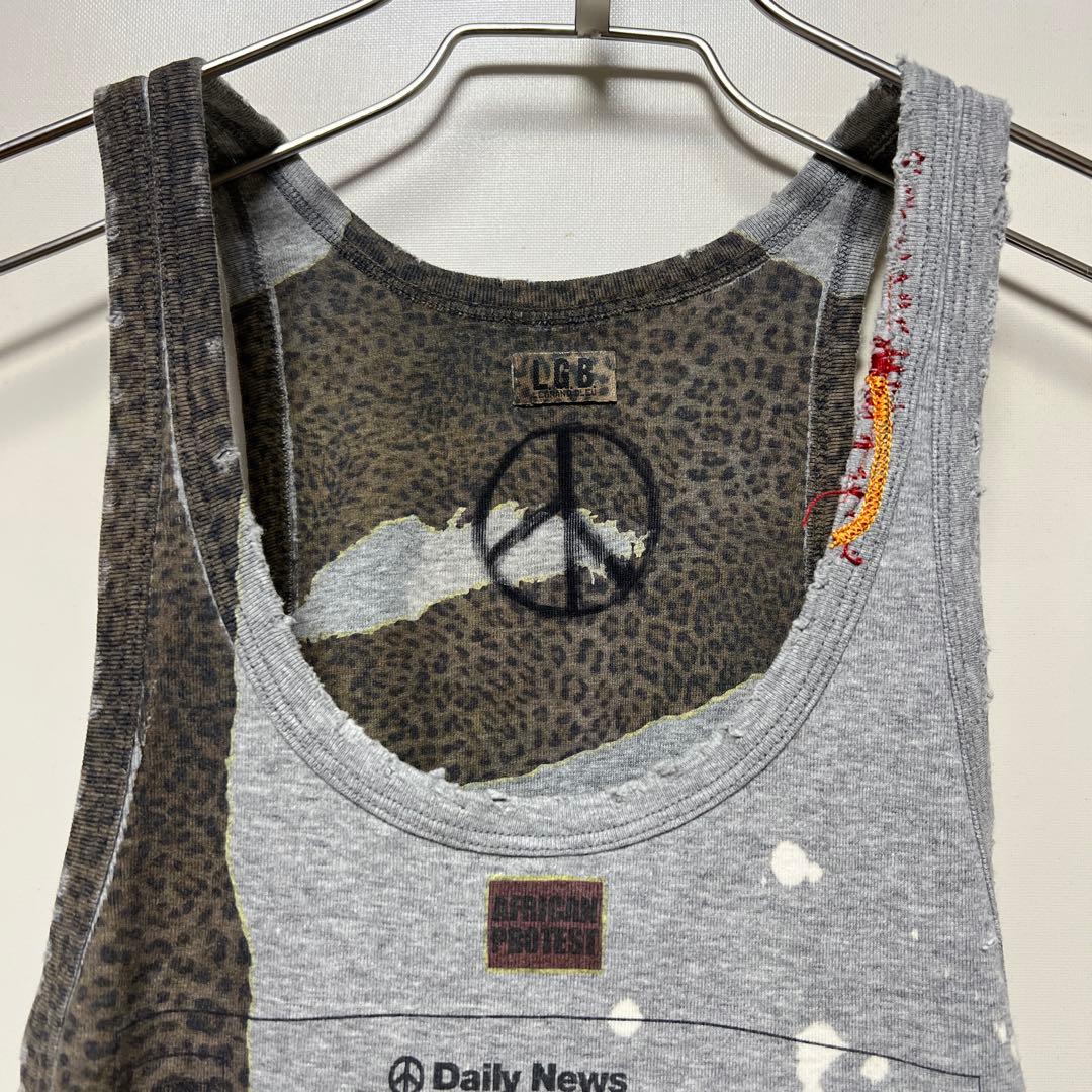 初期　LGB ルグランブルー　タンクトップ　ダメージ加工