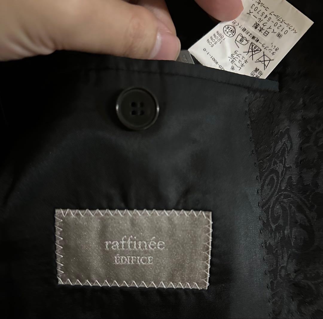 エディフィス raffinee ペイズリー ジャガード テーラードジャケット