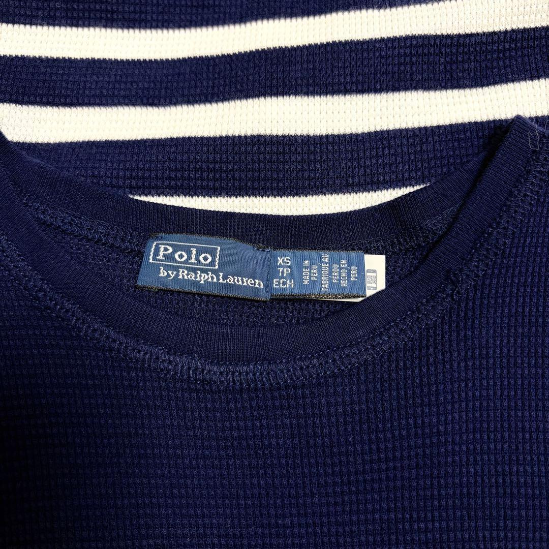 Polo Ralph Lauren 現行タグ　ボーダー ワッフルニット ドレス