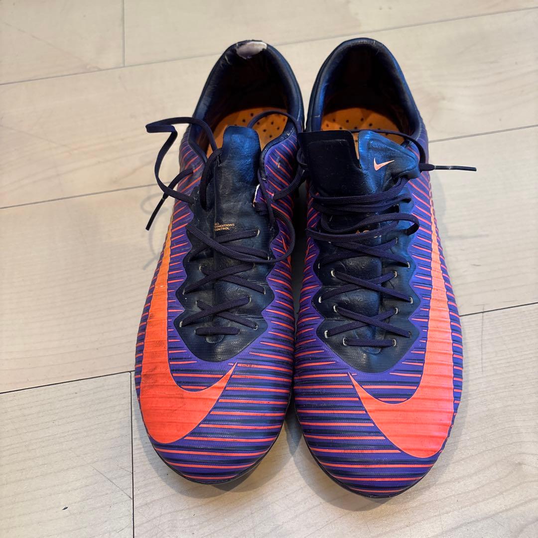 ナイキ マーキュリアルヴェイパー XI HG-Vパープル×オレンジ)26.0cm