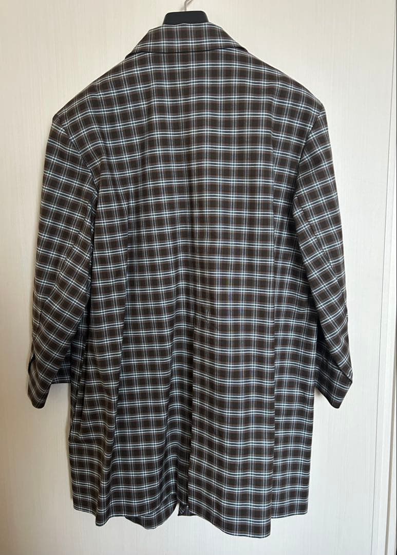 yori ブラウンチェックジャケット