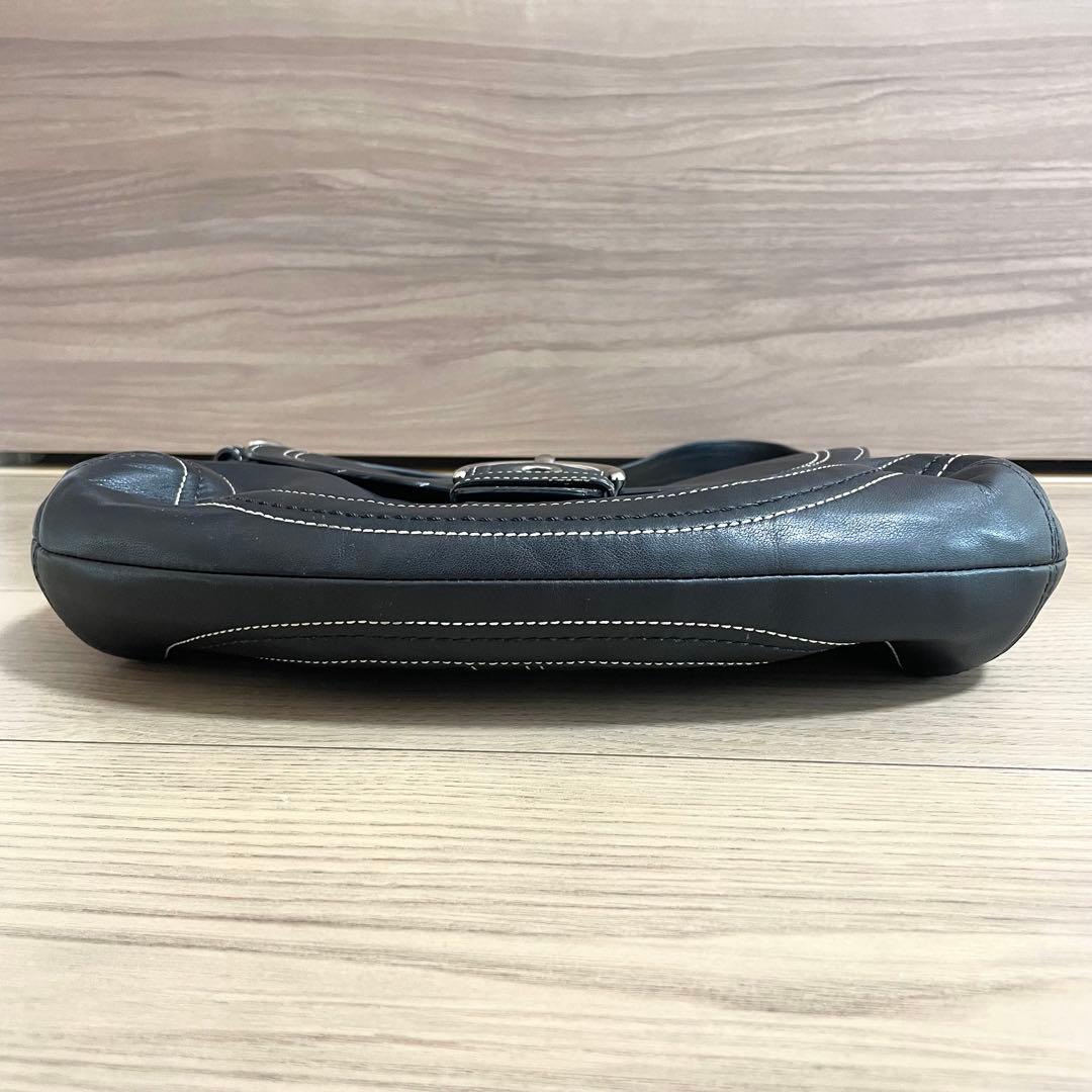 美品/COACH コーチ　ワンショルダーバッグ　ソーホー　ブラック　レザー