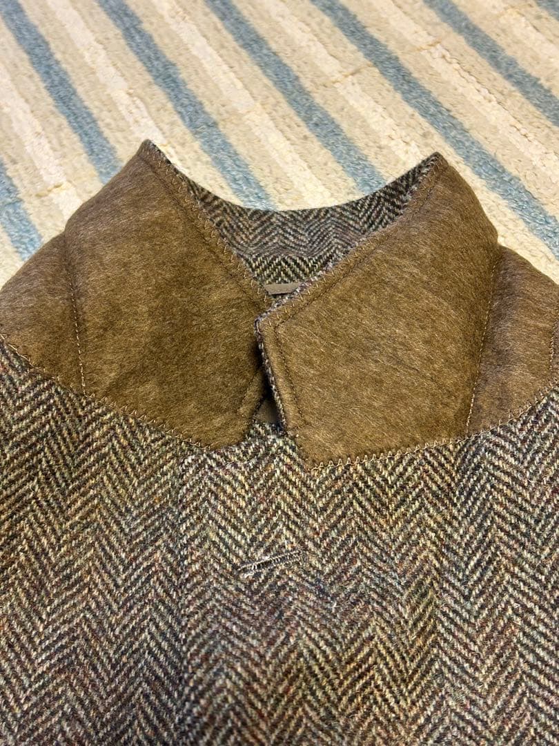 J.PRESSブラウン　ヘリンボーン柄のツイード織　ジャケット