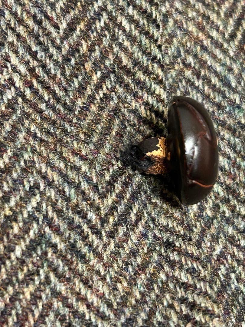 J.PRESSブラウン　ヘリンボーン柄のツイード織　ジャケット