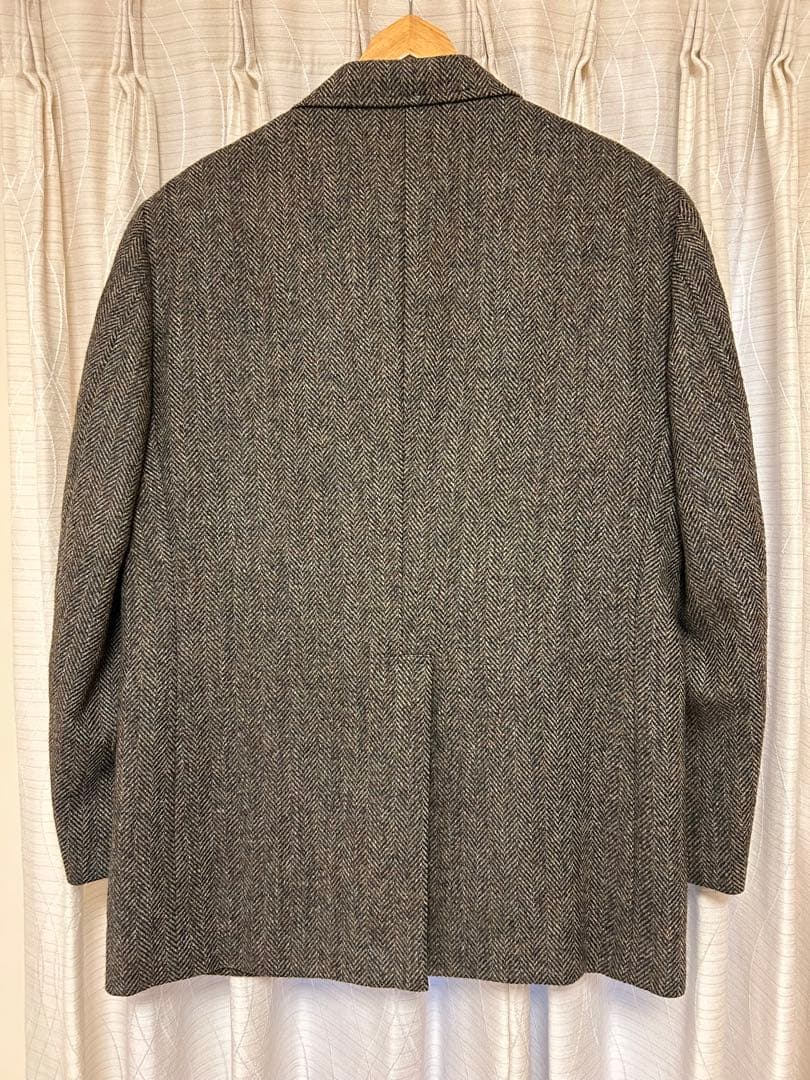 J.PRESSブラウン　ヘリンボーン柄のツイード織　ジャケット
