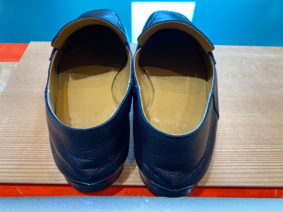 ピンクの猫エルメス モカシン 《ジョヴァンニ》40 1/2