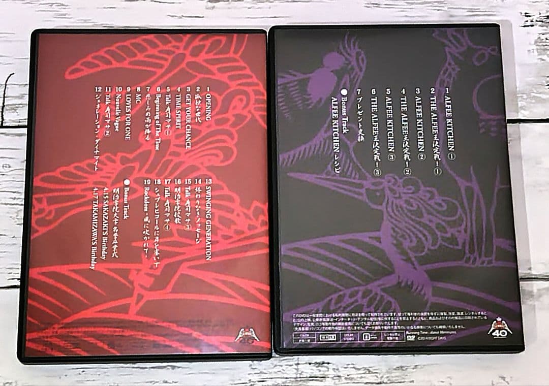 【DVD】THE ALFEE 40年目の夏 DVDパンフレットセット