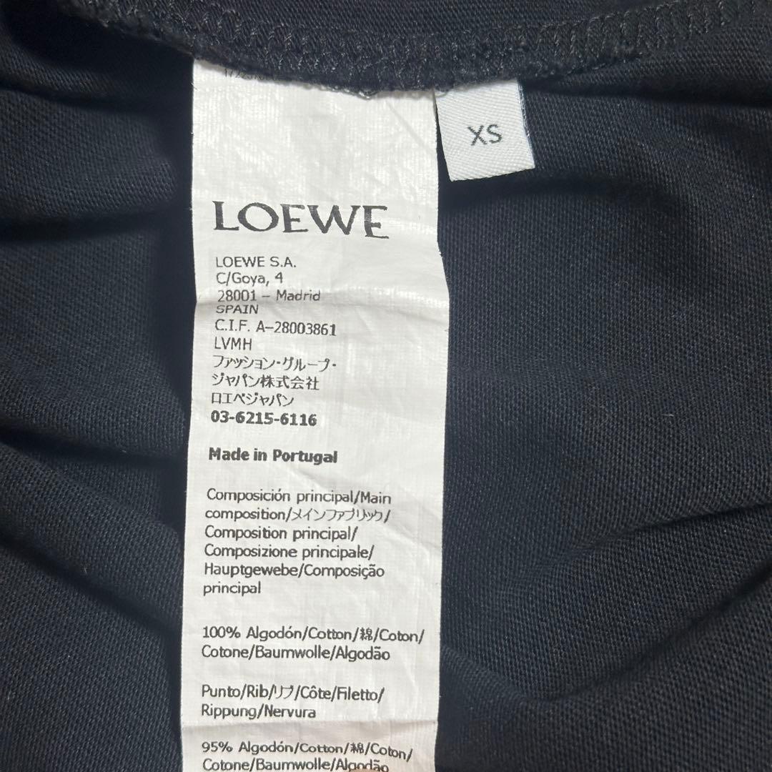 LOEWE ロエベ アナグラム 刺繍 ロゴ Tシャツ ブラック XS 正規品
