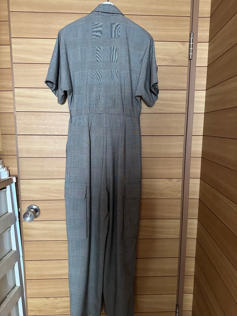 滝沢眞規子着　MaxMara チェック柄　オールインワン 36サイズ　タキマキ