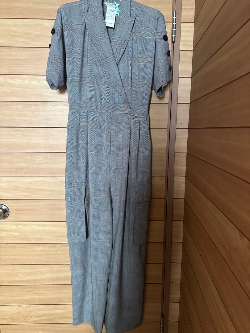滝沢眞規子着　MaxMara チェック柄　オールインワン 36サイズ　タキマキ