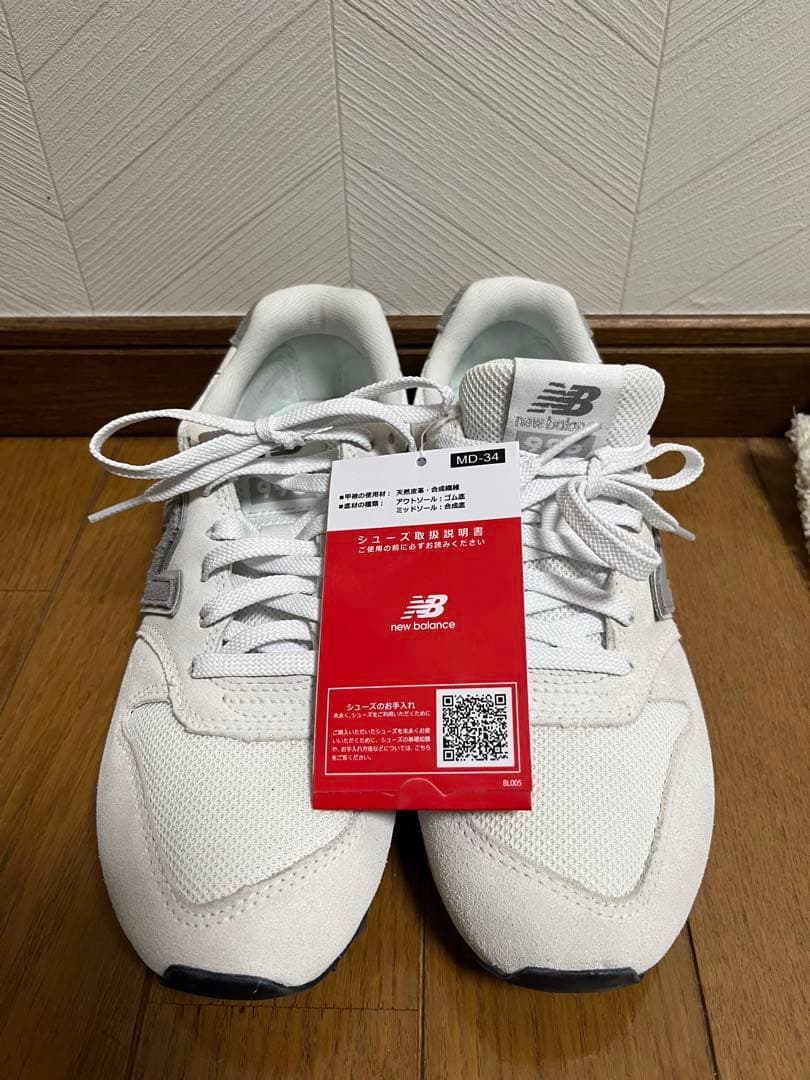【未使用】new balance 996 MD-34 白色スニーカー 24㎝