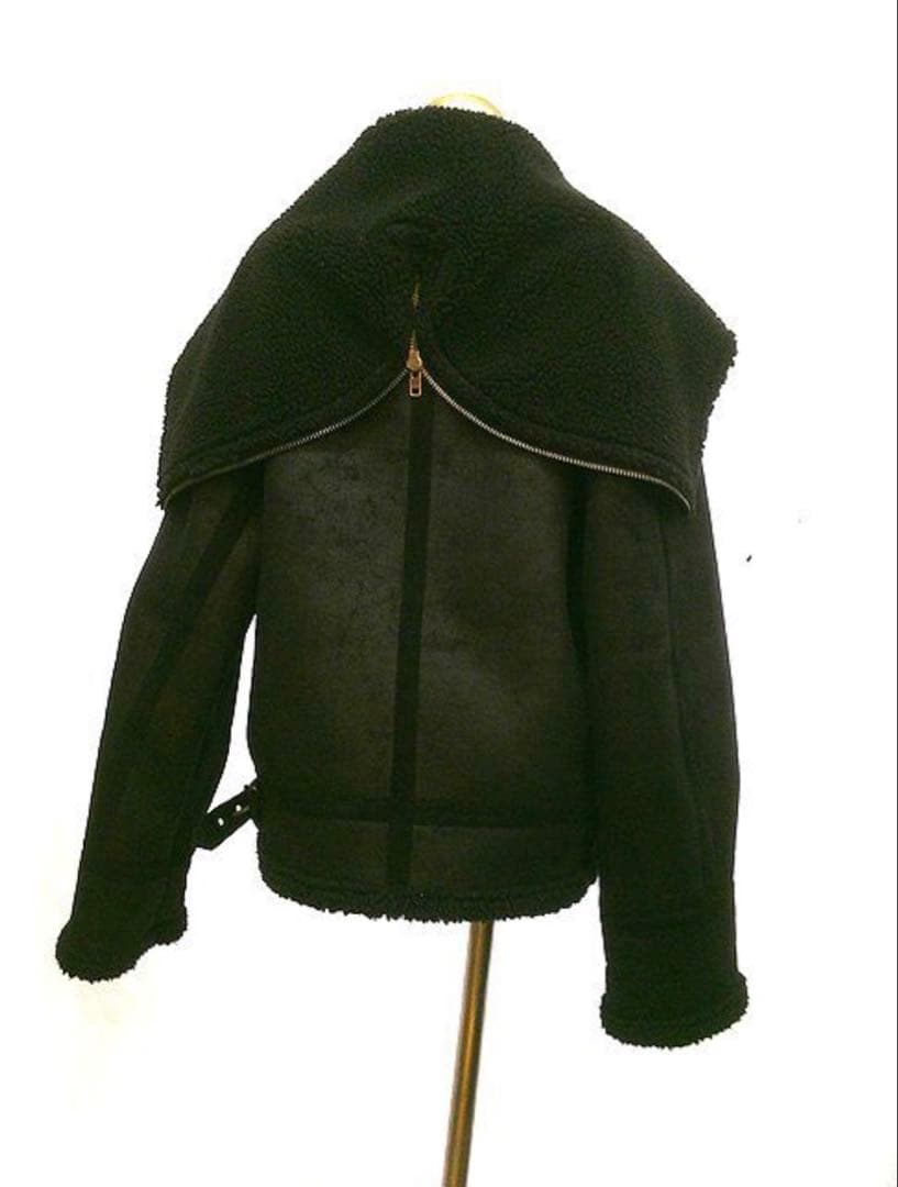 PERVERZE パーバーズ ３WAYワドカラー ムートン コート ジャケット