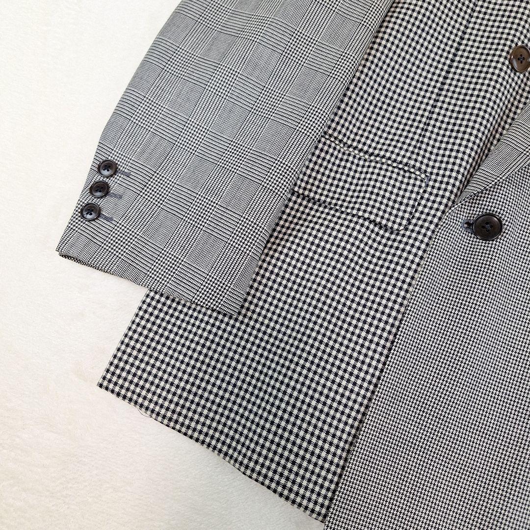 レア✨カールヘルム　ダブルテーラードジャケット　パッチワーク　ワッペン