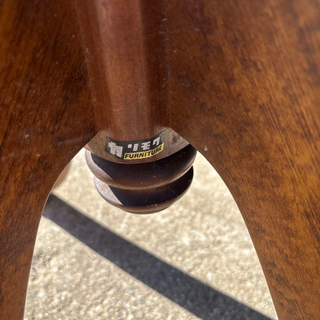 カリモク　アンティーク　木製コートハンガー