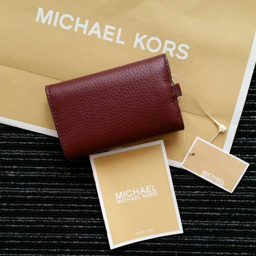 ★新作★ MICHAEL KORS キーケース 新品 ワインレッド レディース