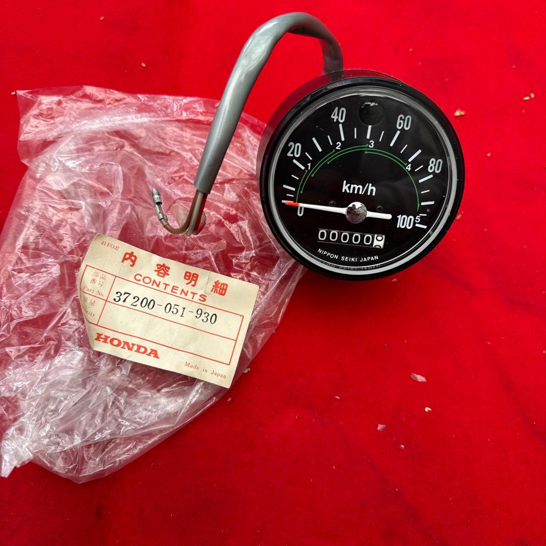 希少品当時物新品未使用SS50純正スピードメーター100km 5速(4ミニ