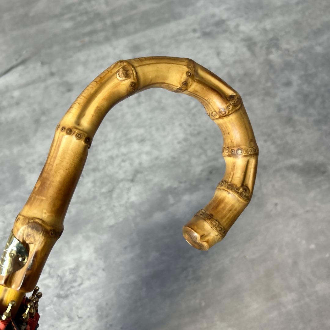 トラディショナルウェザーウェア アンブレラバンブー チェック柄 晴雨兼用傘 長傘