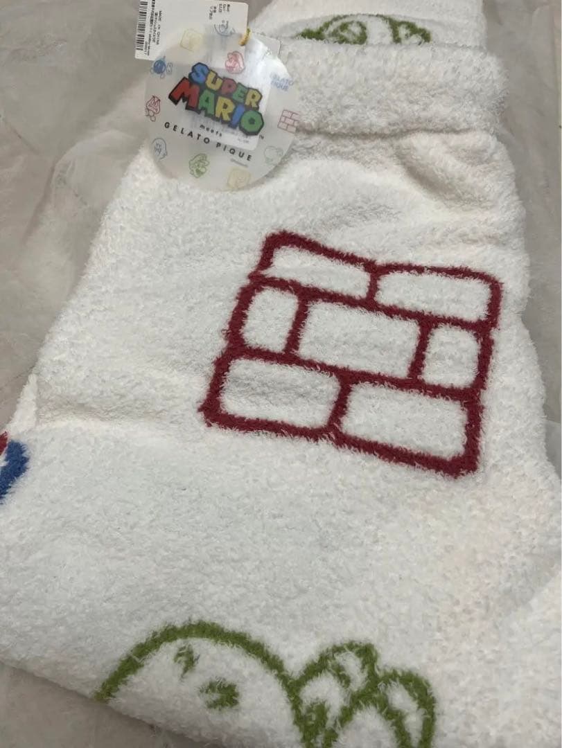 ジェラートピケ マリオ　 ベビモコアソートジャガードロングパンツ