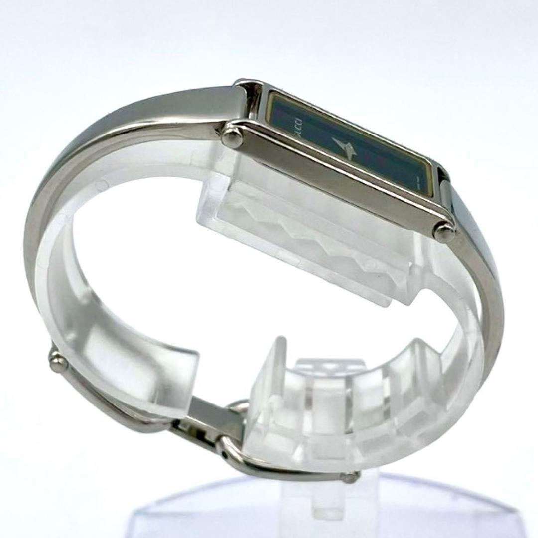 537 新品電池 グッチ 1500L 腕時計 クオーツ スクエア ブラック文字盤