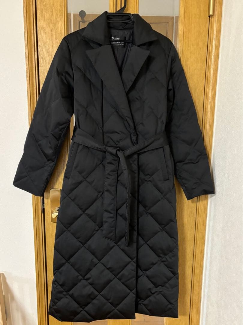 TAIONxanuans チェスターロングダウン　ブラック