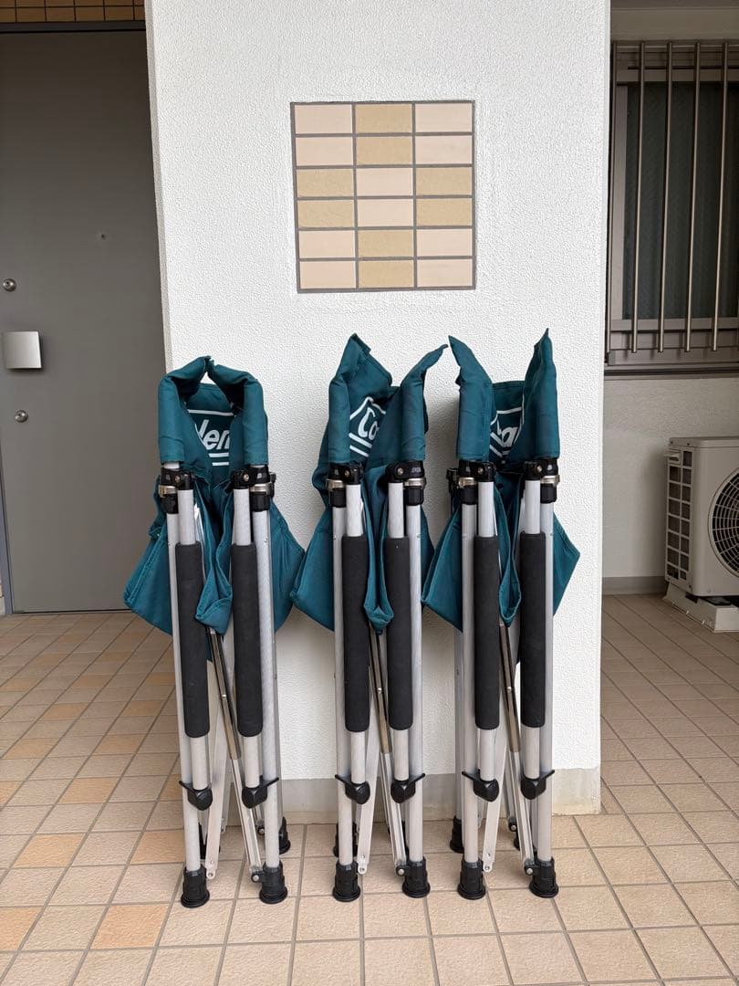 Coleman 折りたたみチェア ターコイズ 3脚セット★バラ売対応可能！