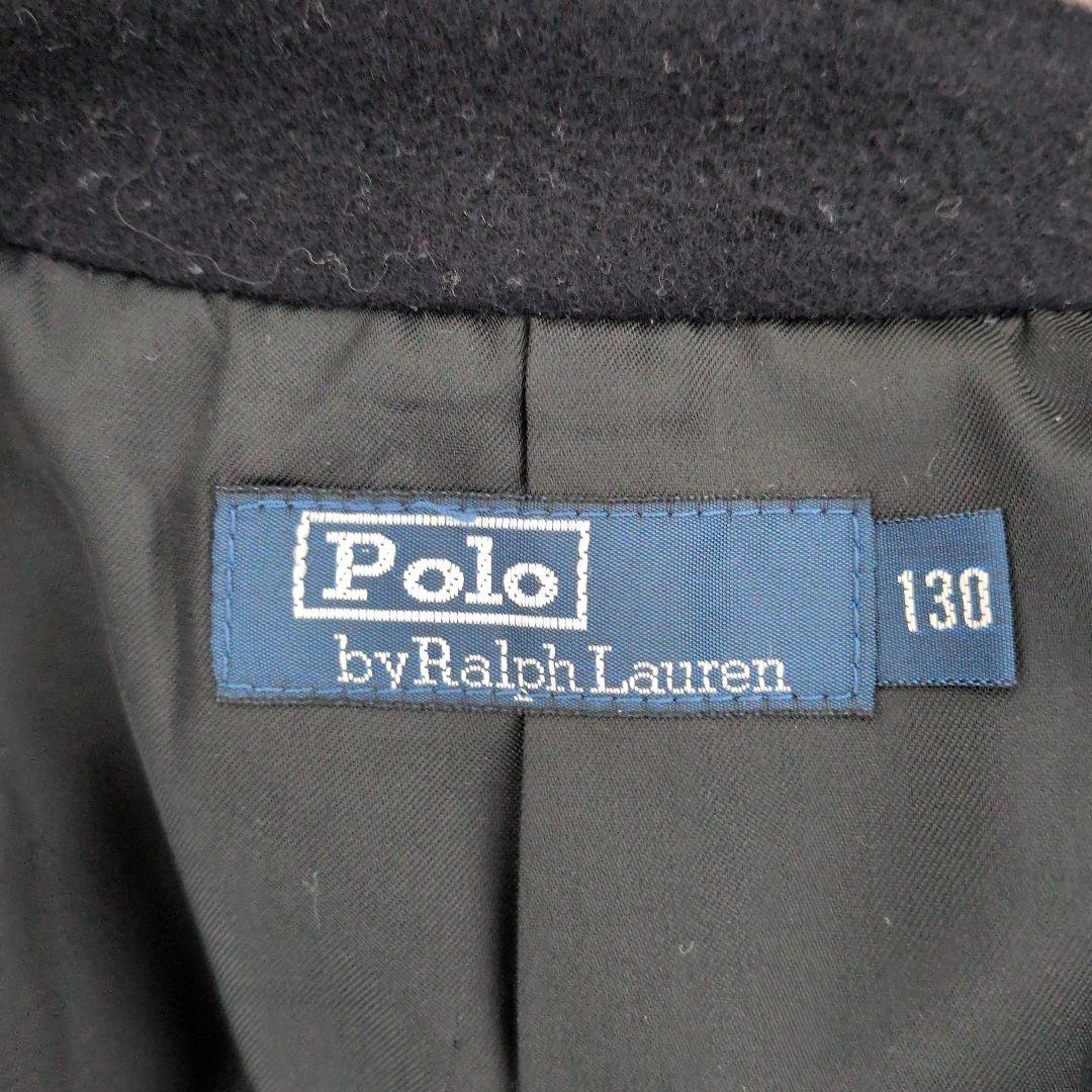 美品　ポロラルフローレン　Pコート　ネイビー　紺　130㎝