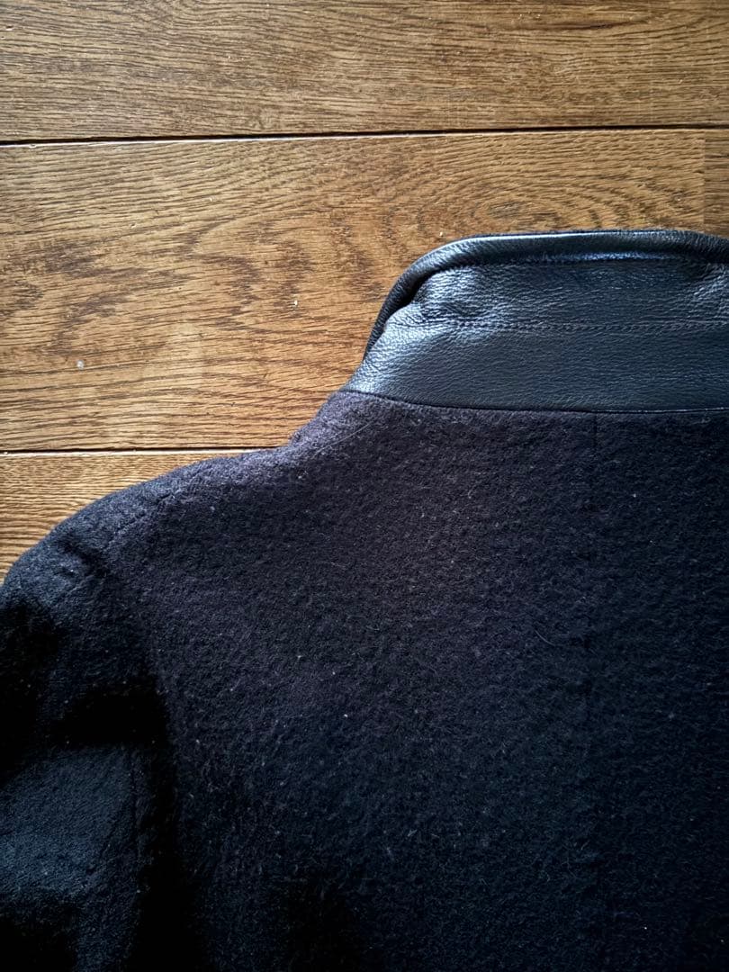 ジョニオ着　アンダーカバー　縮絨ウールチェスターコート