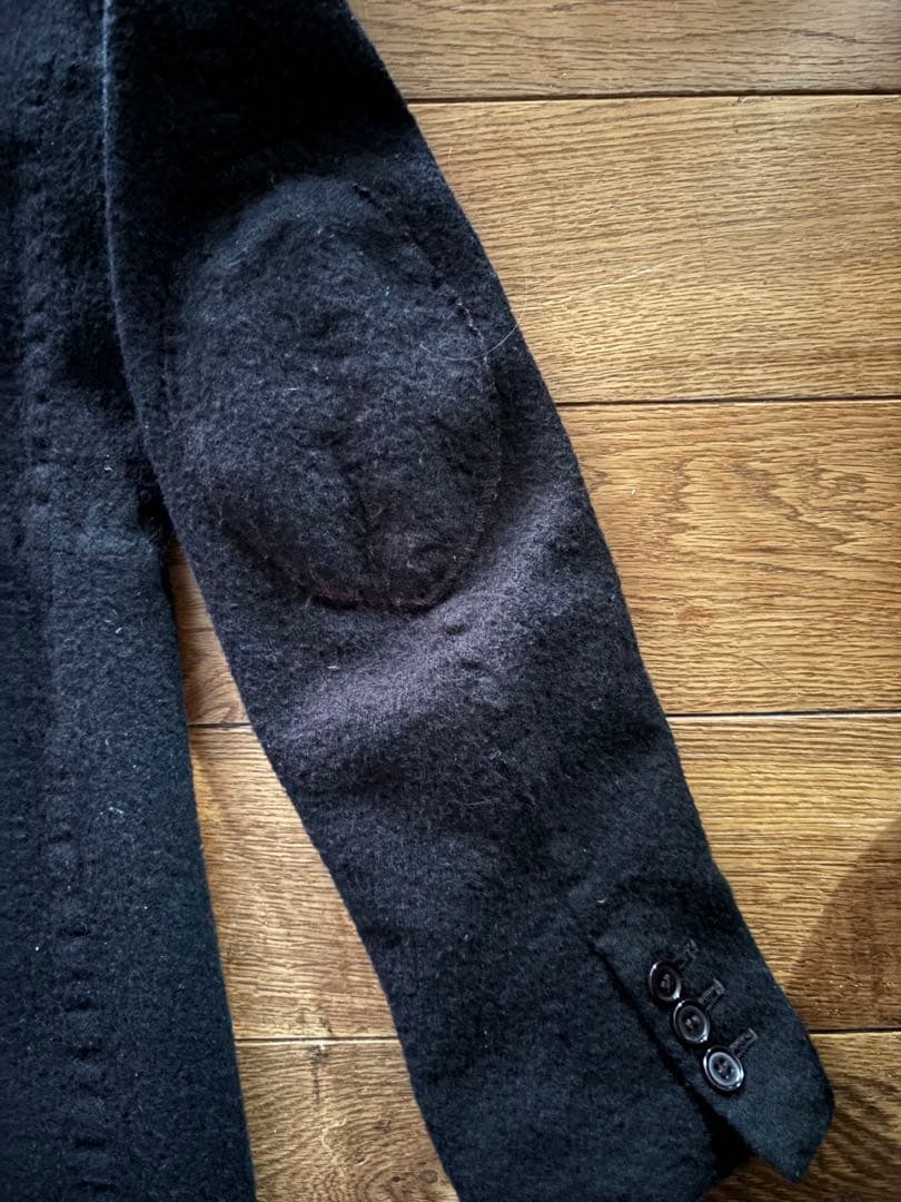 ジョニオ着　アンダーカバー　縮絨ウールチェスターコート